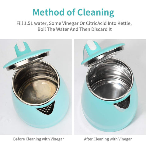MEISON compact 1.5L kettle on kitchen counter for everyday use.