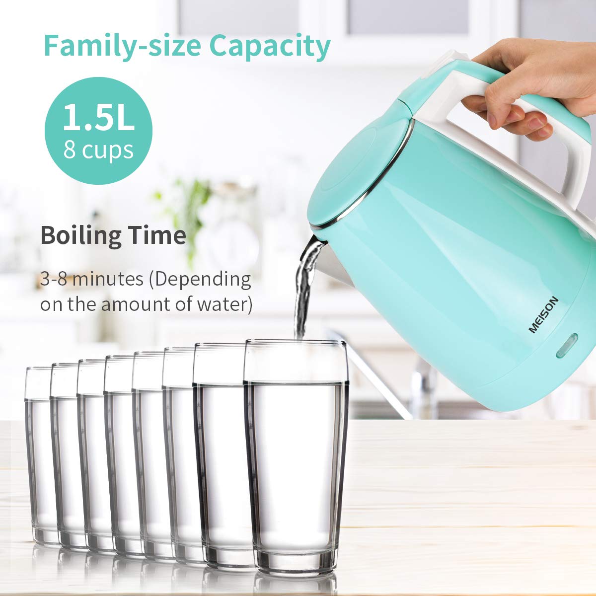 MEISON lid and spout detail for smooth pouring and safety.