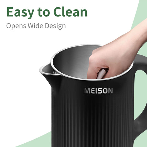 MEISON cool-touch exterior emphasized for safe handling