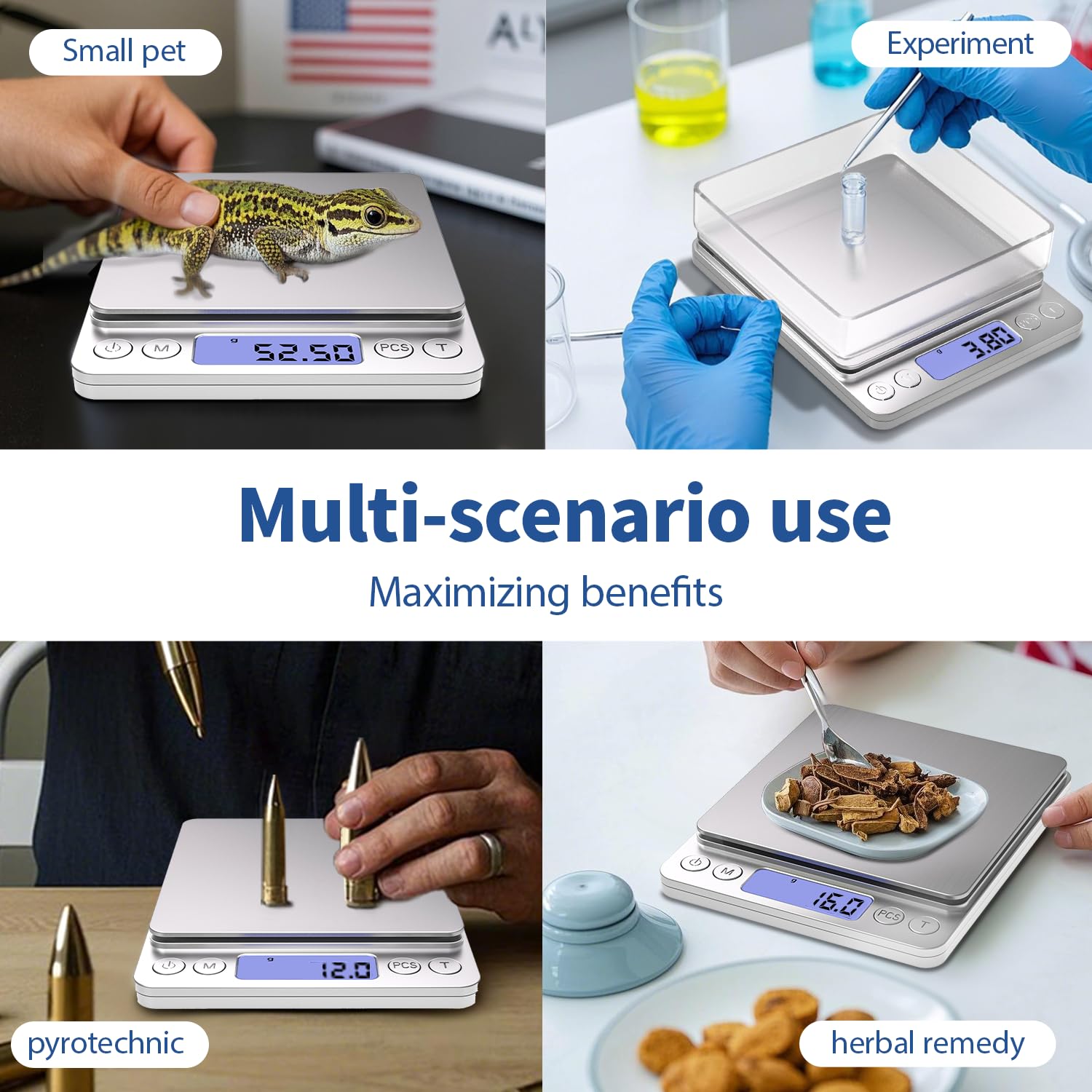 MEIYA gram scale compact design fits small kitchens on the counter