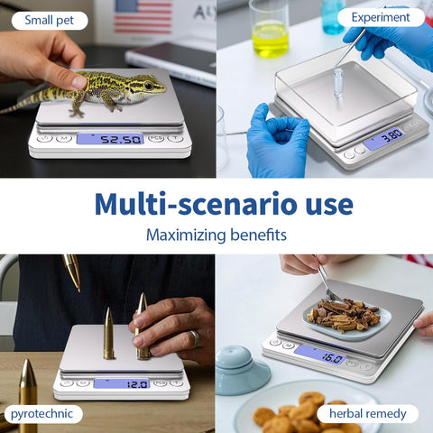 MEIYA gram scale compact design fits small kitchens on the counter