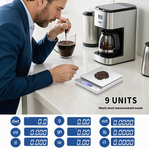 MEIYA gram scale tare function simplifies weighing ingredients