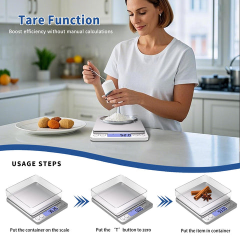 MEIYA gram scale two trays included for protection and easy setup