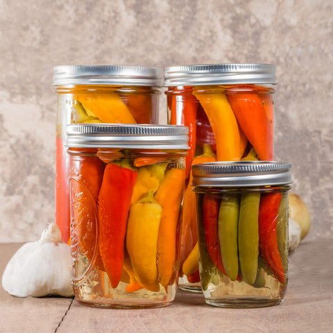 Melcars jar ideal for canning pickles, jams, and sauces.
