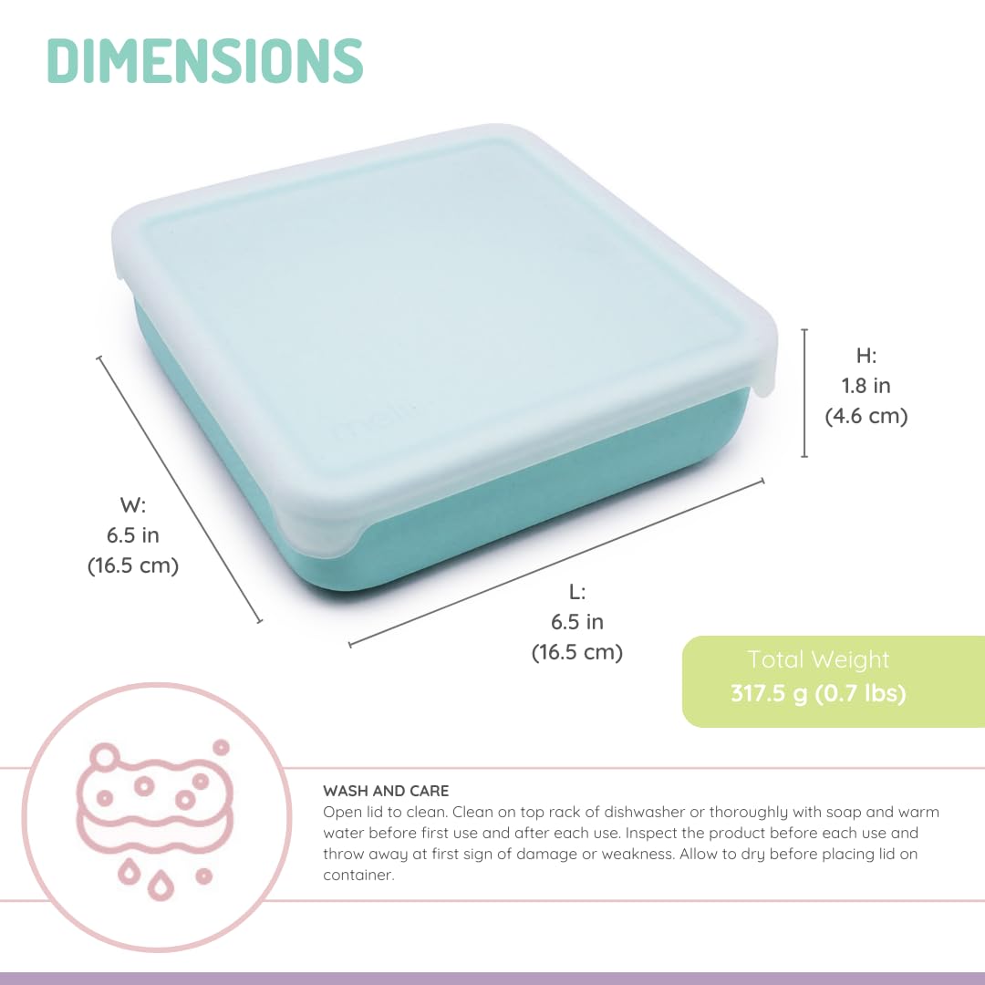 Melii dishwasher-safe silicone container simplifies cleaning after meals