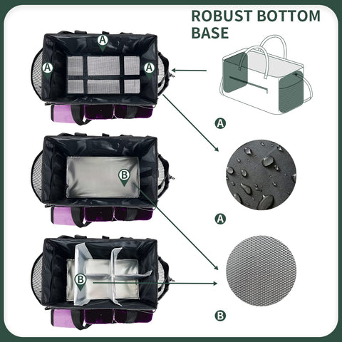 MELINON aluminum base pad keeps bag stable during use