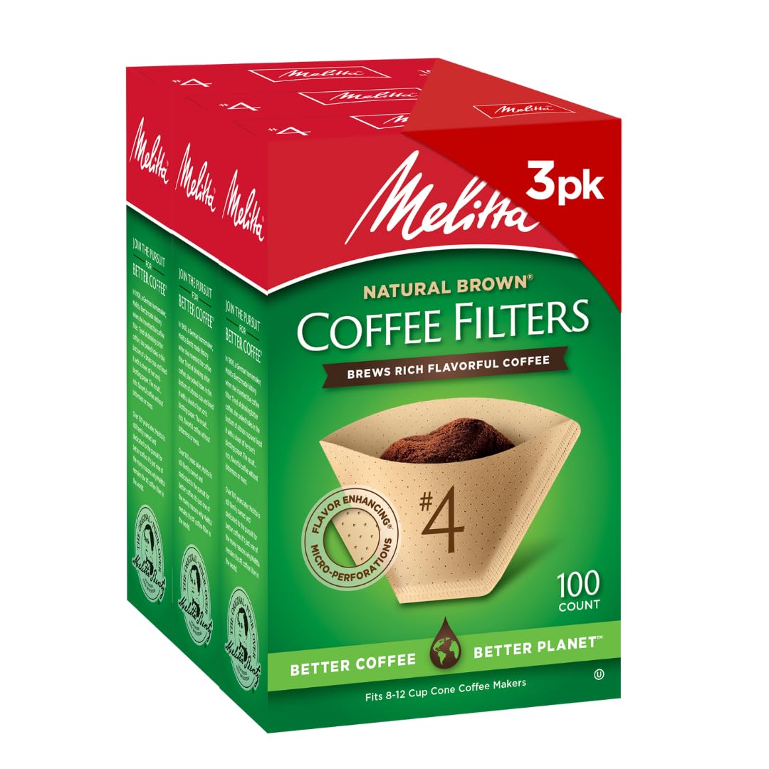 Melitta 4-cone filter close-up shows perforations that may boost flavor clarity.
