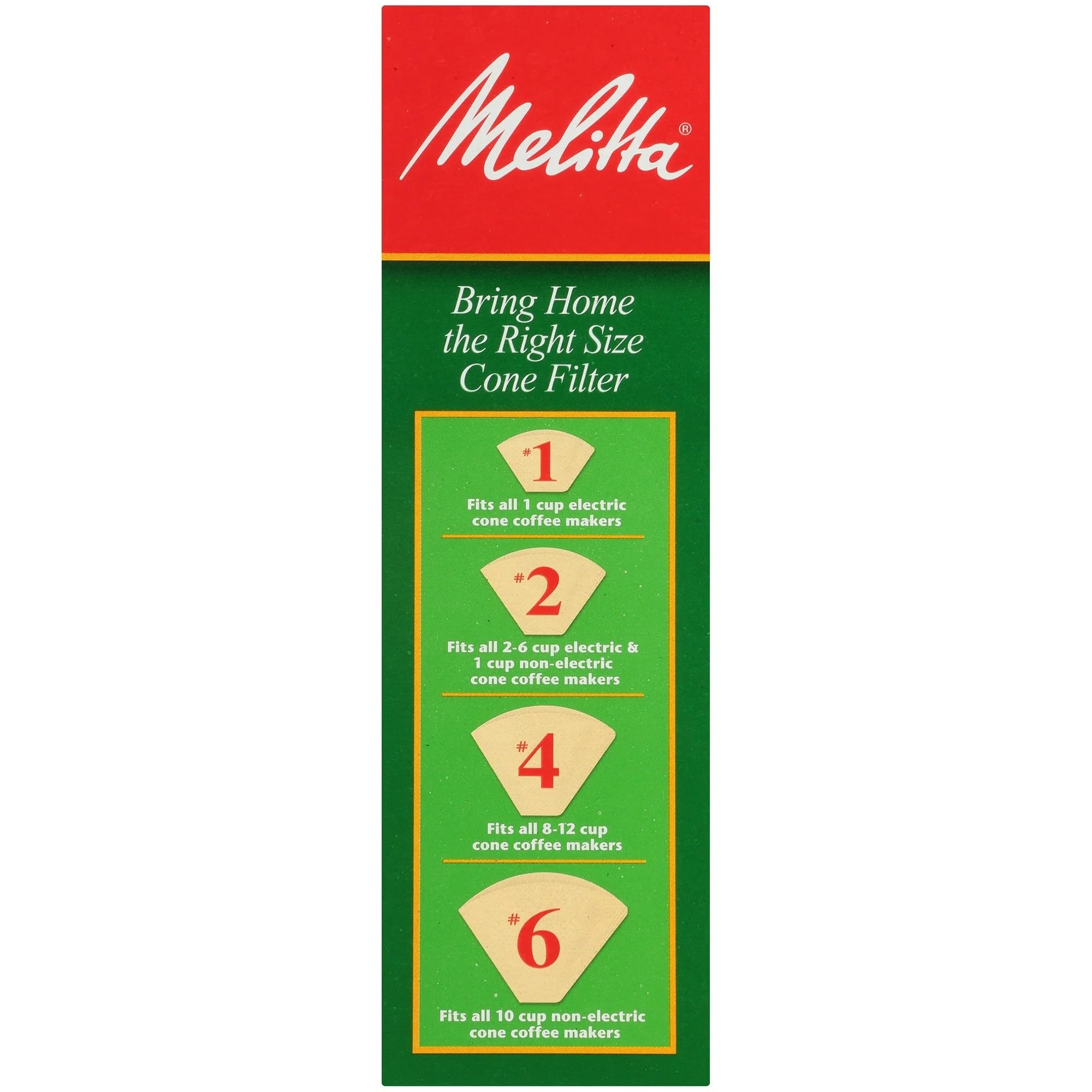Melitta 622752 cone filters kosher certified and gluten-free seal.