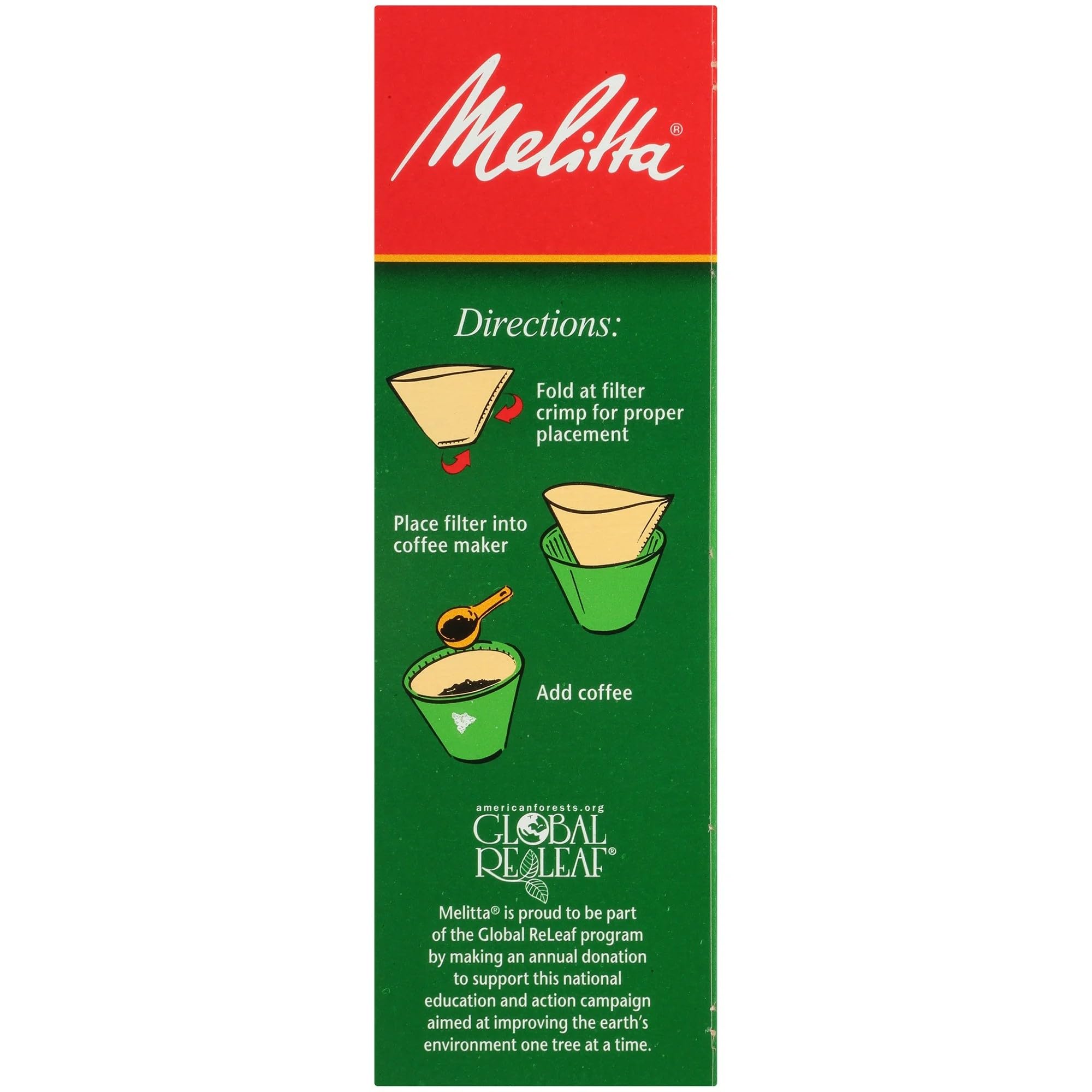 Melitta 622752 cone filters in-use, producing a brew-ready cup.