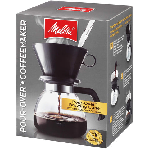 Melitta black color brewer on a modern counter