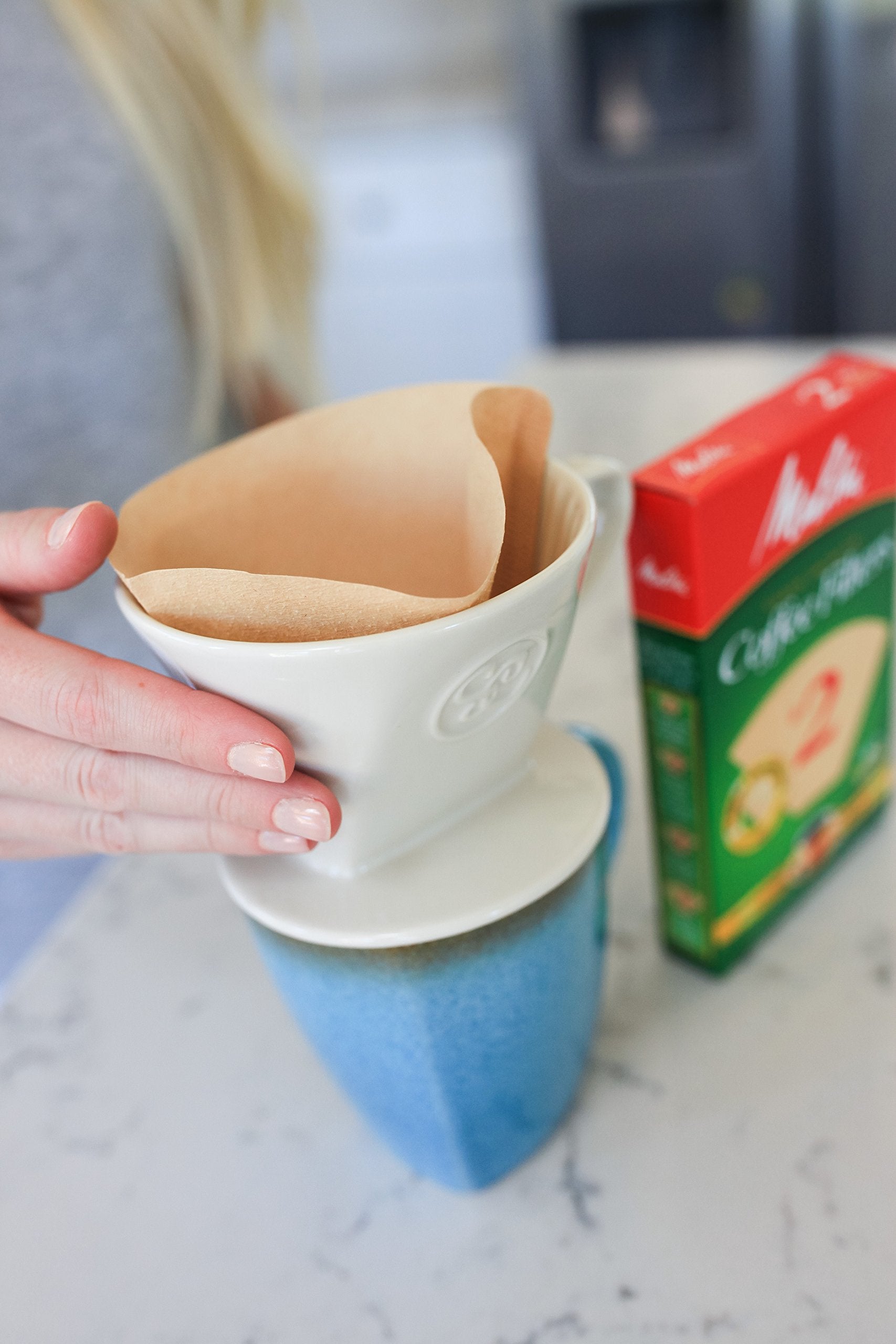 Melitta filters included with Simply Charmed for easy setup and fresh flavor.