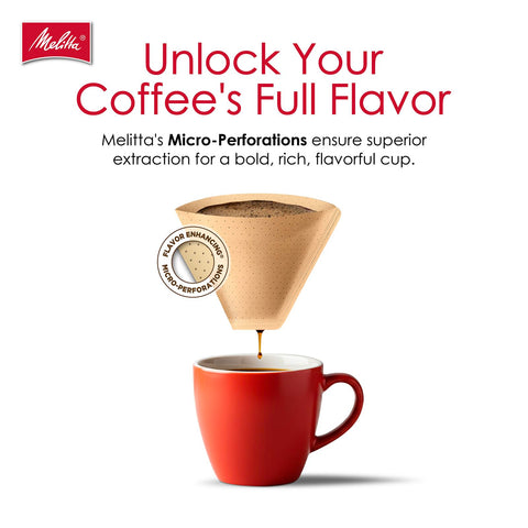 Made in the USA, Melitta cone filters stand for quality you can trust.