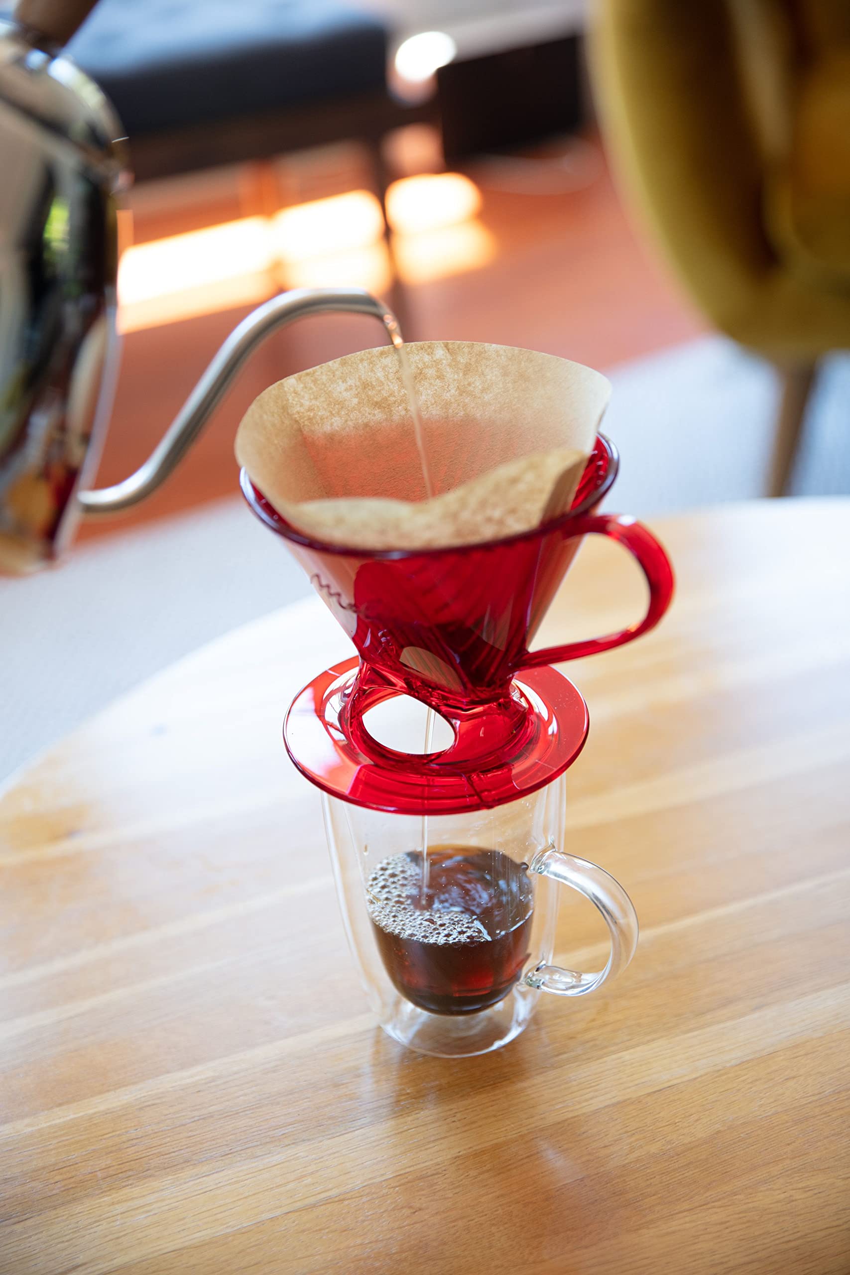 Melitta microfine perforations enhance flavor clarity during filtration.