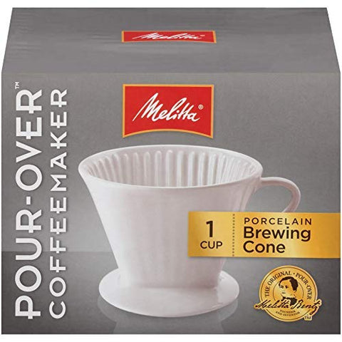 Dishwasher-safe Melitta porcelain unit simplifies cleanup
