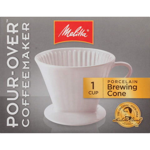 Melitta No. 2 porcelain pour-over brewer for a fresh single-cup coffee