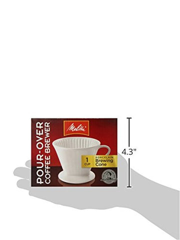 Elegant white Melitta No. 2 porcelain design for coffee rituals