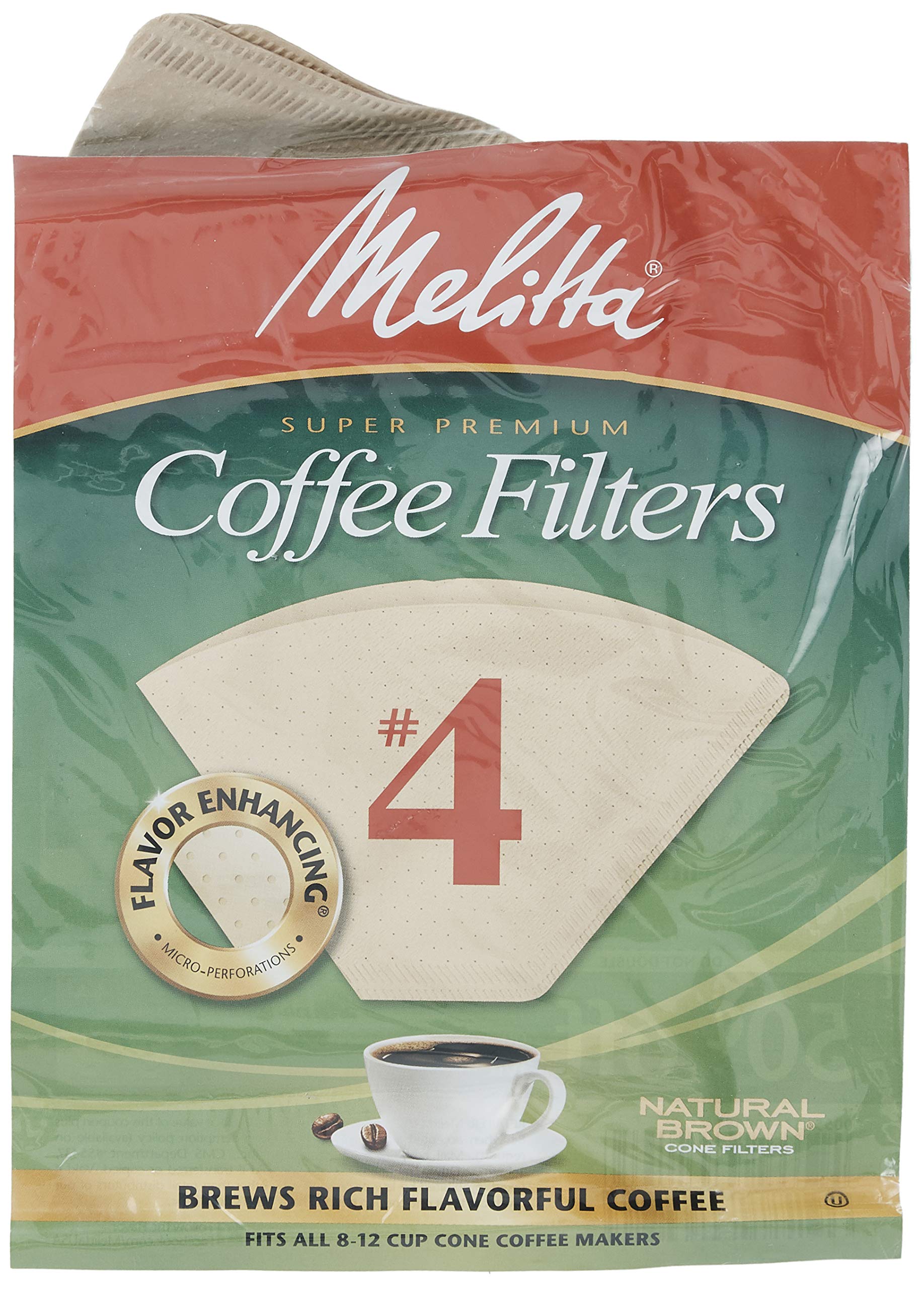 Melitta pour-over cone with starter filter pack included for quick setup