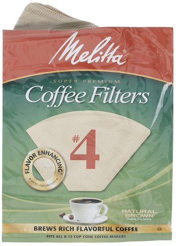 Melitta pour-over cone with starter filter pack included for quick setup