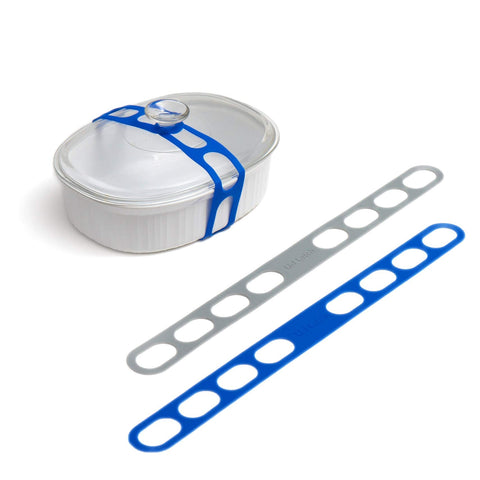 Mella Lid Latch secures a crockpot lid for mess-free transport.