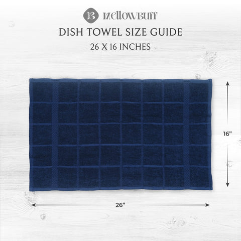 Mellow Buff dishcloths for multipurpose cleaning on dishes and surfaces.