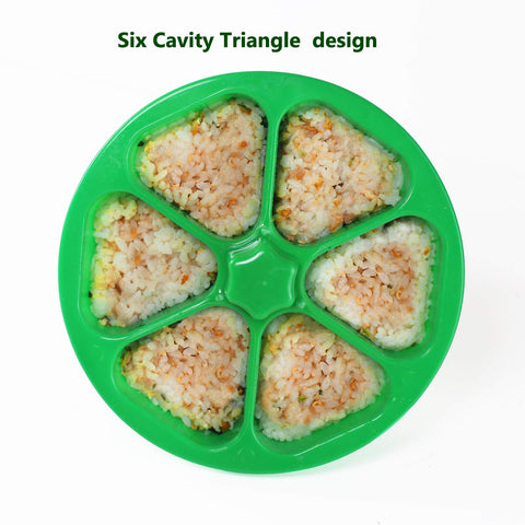 Melostu finished rice balls released easily from non-stick mold
