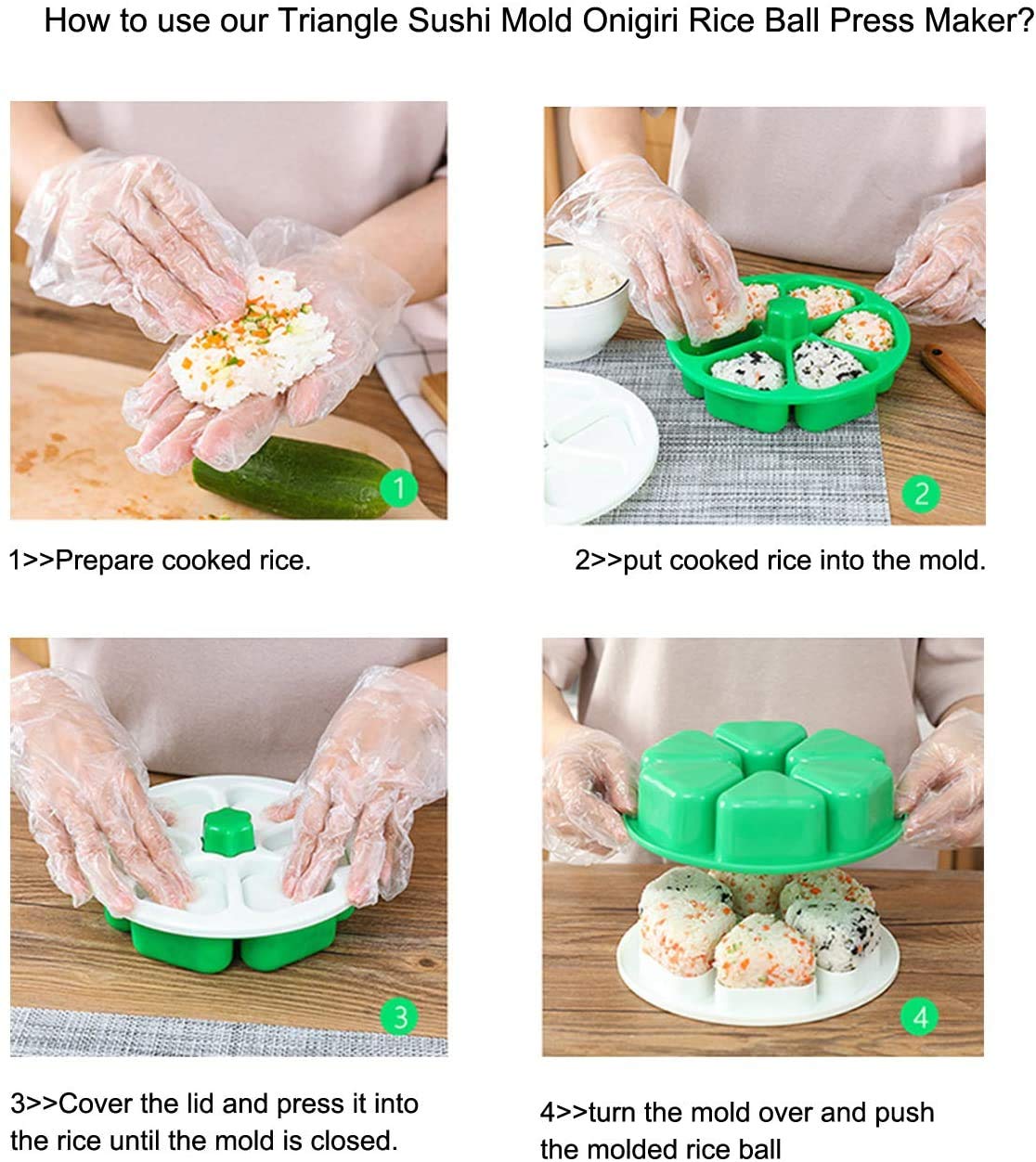 Melostu seaweed wrap around triangle onigiri for sushi-style bites
