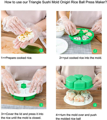 Melostu seaweed wrap around triangle onigiri for sushi-style bites