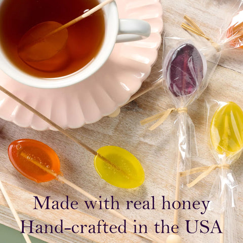 Melville Candy honey spoons pair with coffee, tea, and lemon water