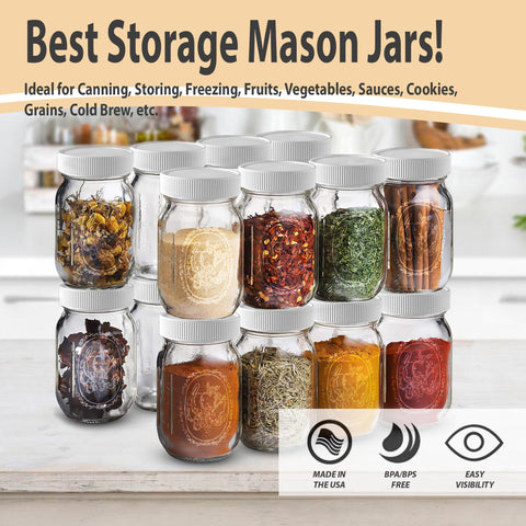 MEM WORLDSHOP regular mouth jar with lids included, showcasing a tidy storage solution.