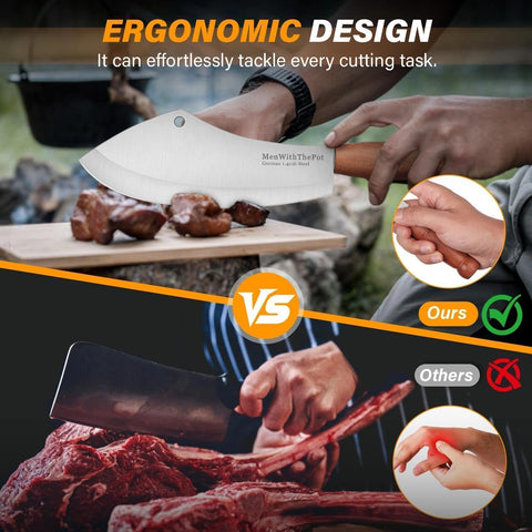 MEN WITH THE POT durable, rust-resistant blade for long-lasting performance.
