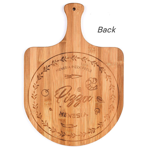 Menesia bamboo pizza peel versatile kitchen use and serving