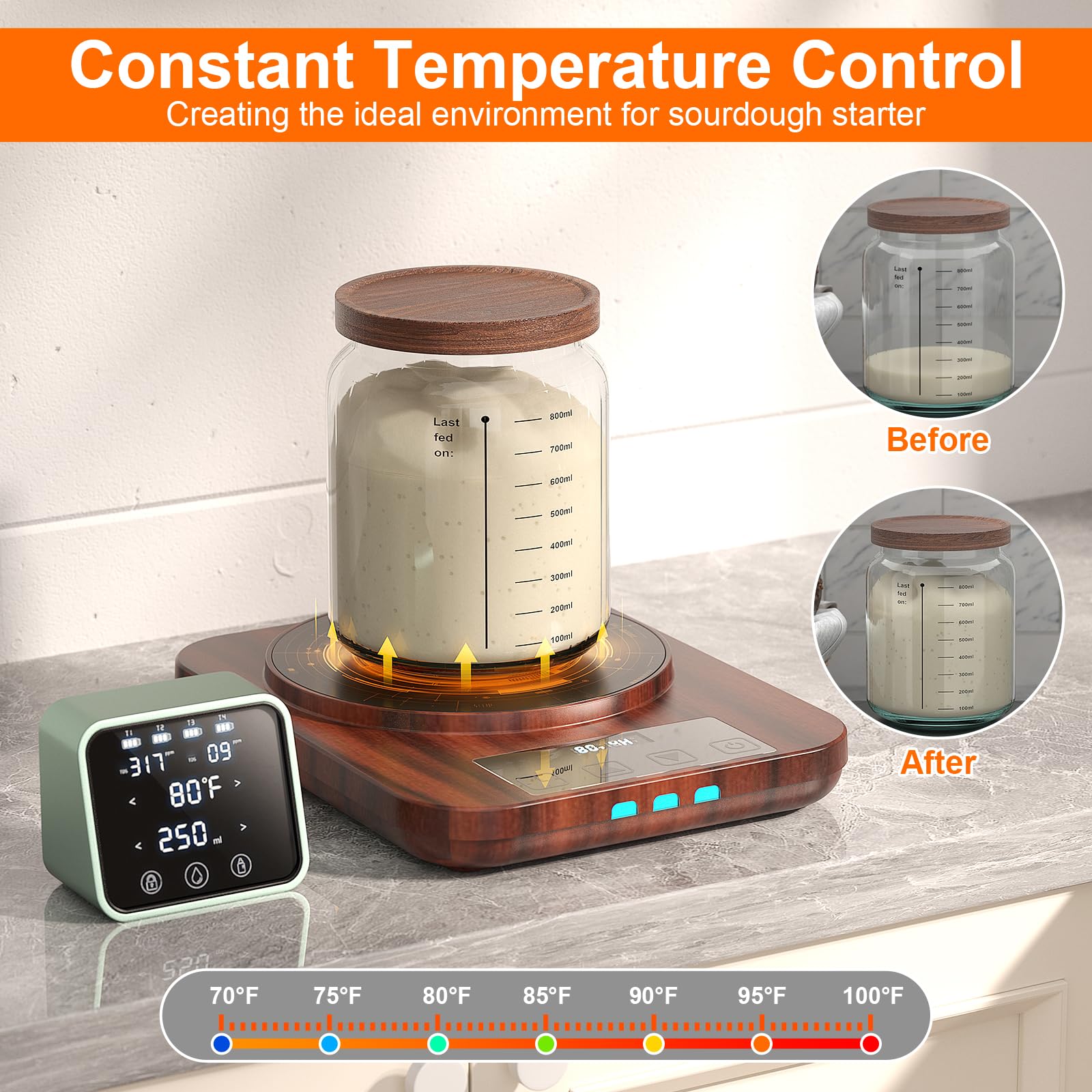 MENGBEI warmer delivers rapid heating in seconds.