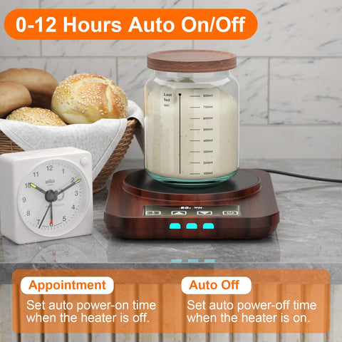 MENGBEI heating zone fits jars from 24oz to 40oz.