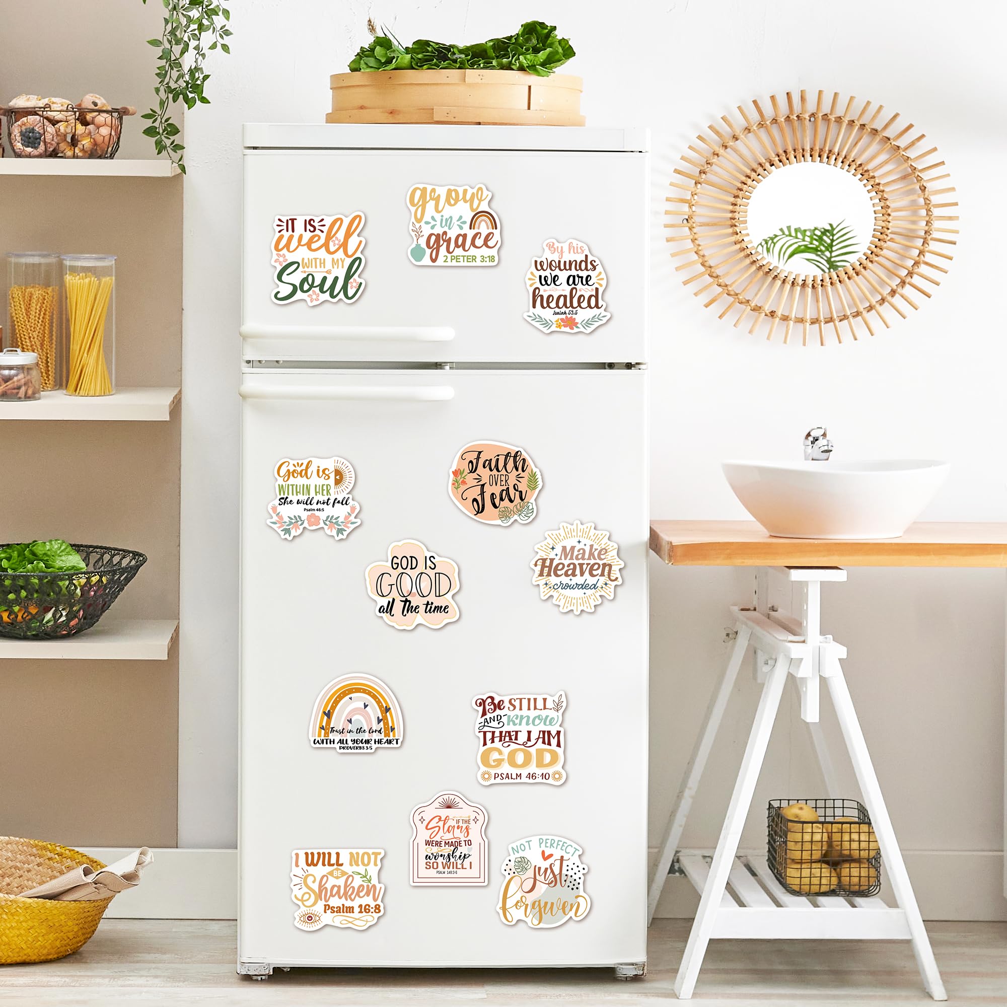 MENIFEND inspirational magnets accent office filing cabinets with faith flair