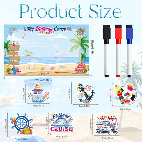 MENIFEND cartoon-figures magnet adds playful vibes perfect for birthday moments at sea