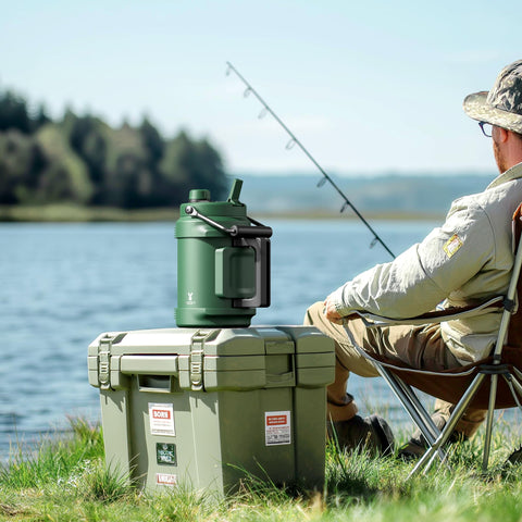 Meoky outdoor-ready 128 oz bottle designed for rugged days