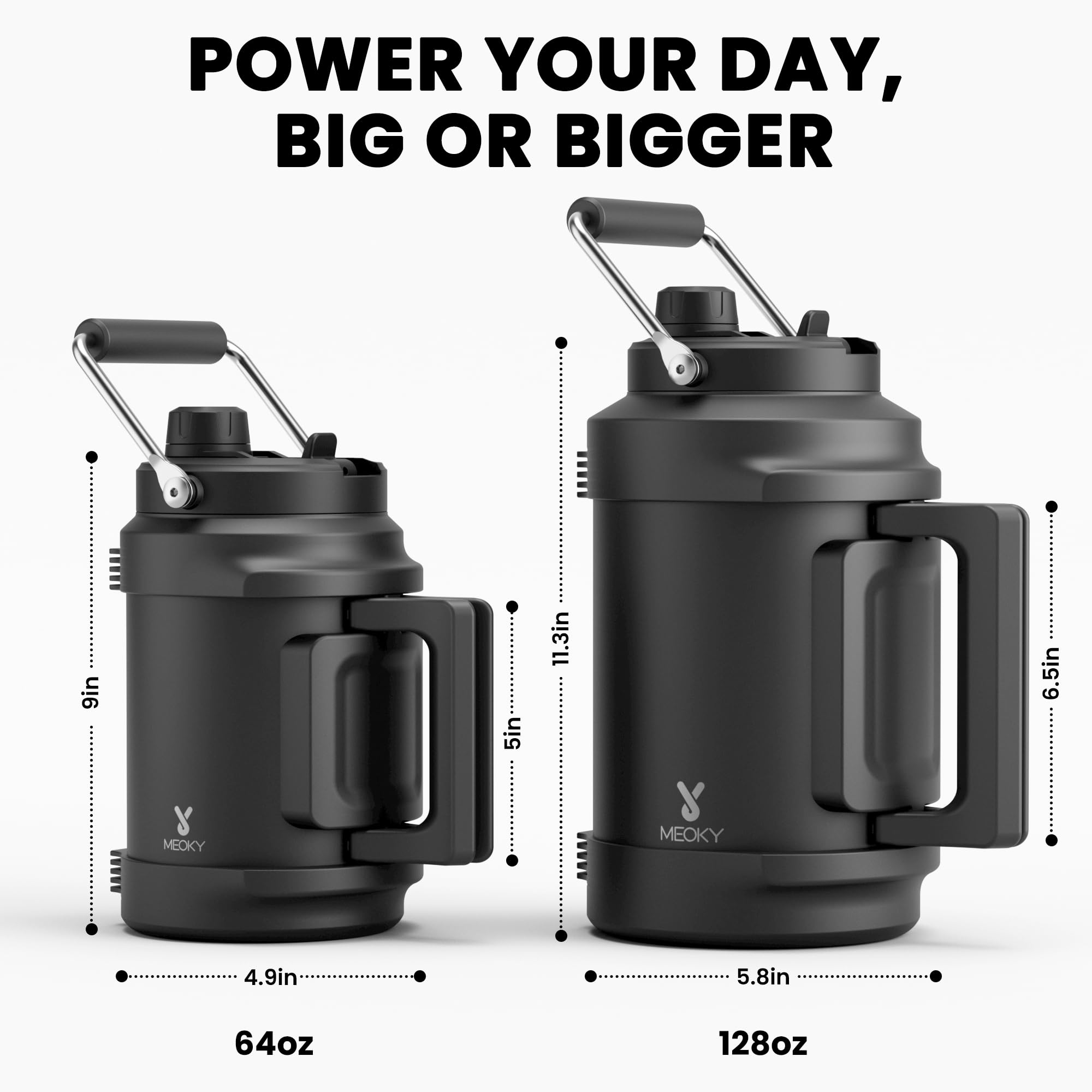 Meoky 18-8 stainless steel construction keeps beverages safe