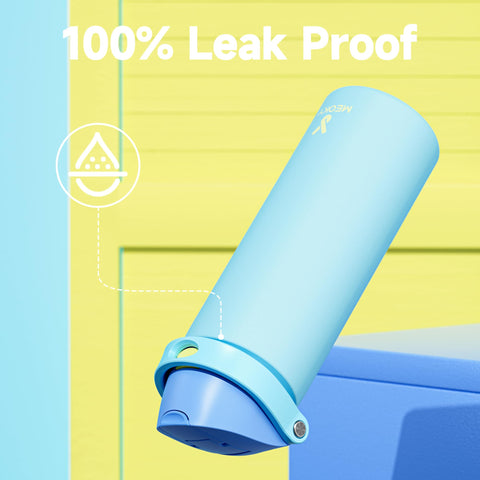 Meoky uses 18/8 stainless steel, BPA-free for safe hydration.