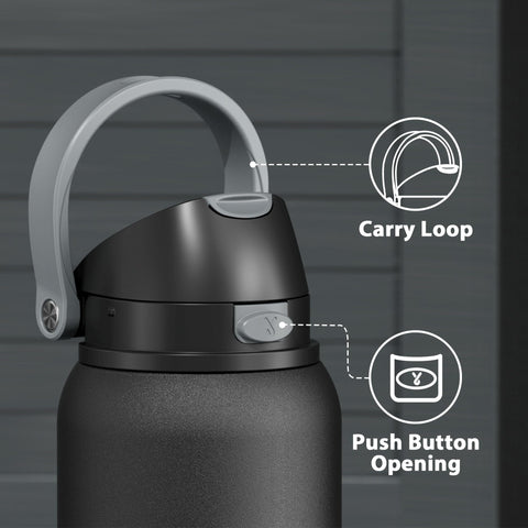 Sturdy 18/8 stainless steel construction ensures lasting hydration