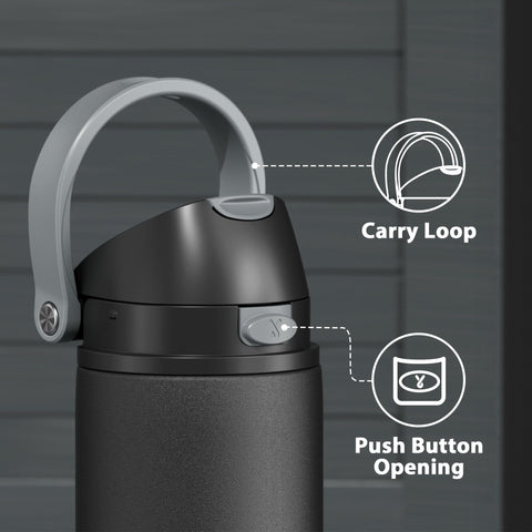 Meoky 24oz bottle showing double-wall insulation for lasting cold beverages.