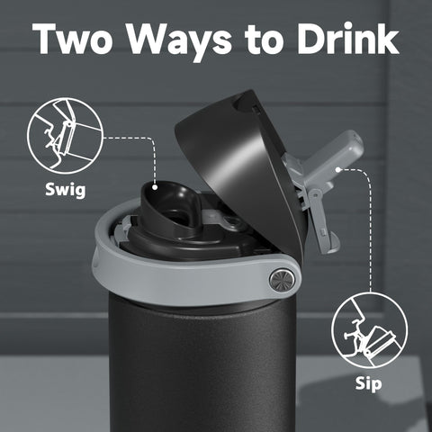 Meoky 24oz bottle in hand illustrates comfortable grip during workouts.