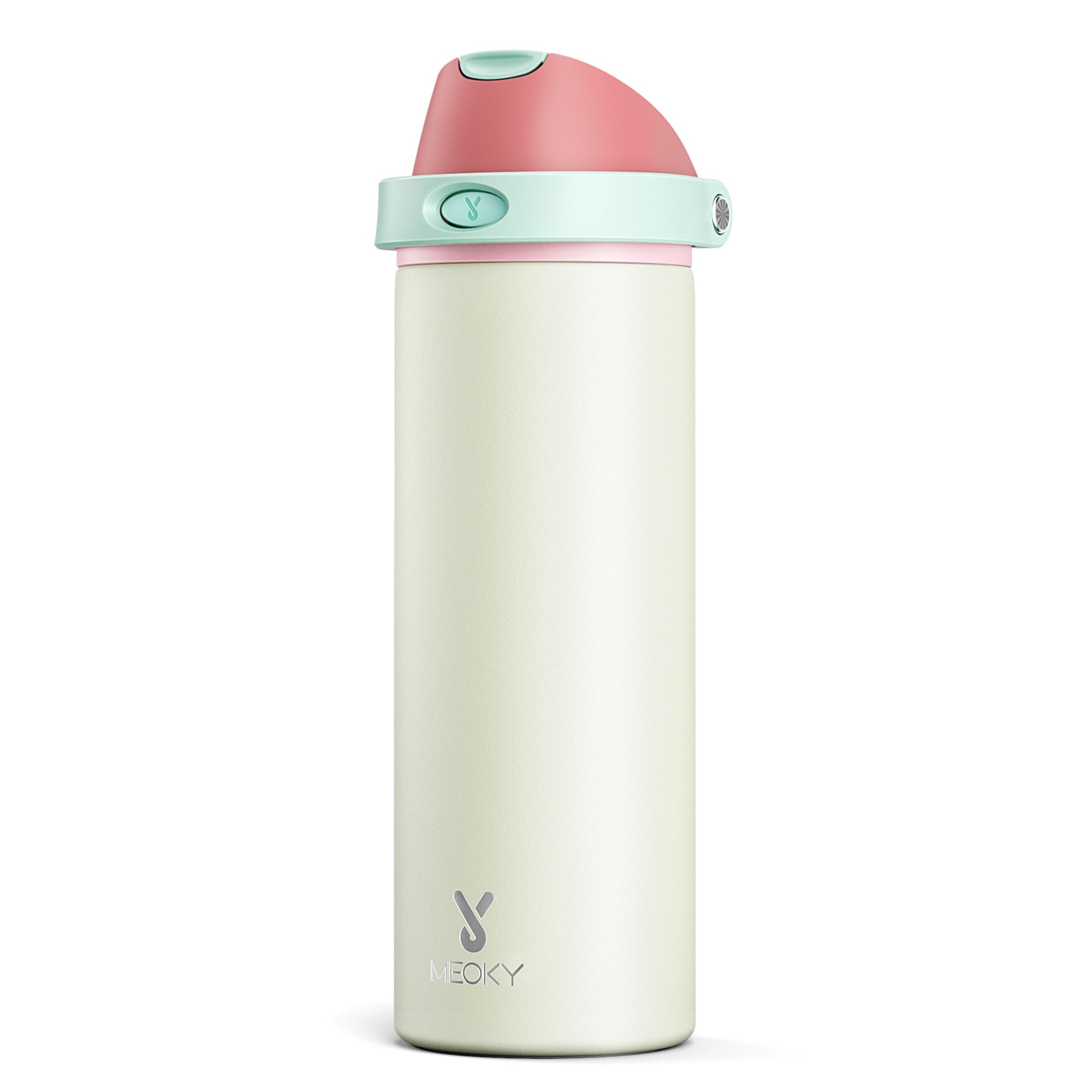 Meoky 24 oz insulated bottle designed for all-day hydration and durability.