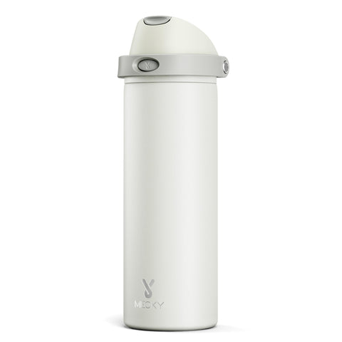 Meoky 24 oz insulated bottle with lid, leak-proof and ready for on-the-go use