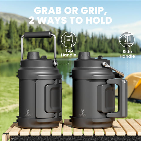 Meoky 2in1 lid offers straw and spout for versatile sipping on the move.