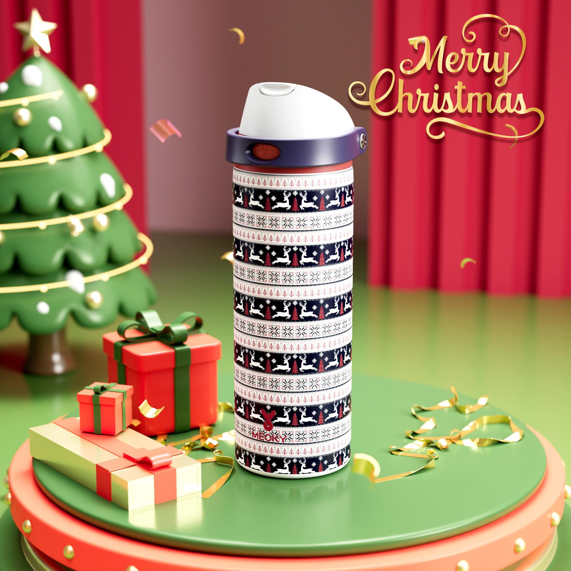 Meoky 2-in-1 straw lid bottle showing versatile hydration options