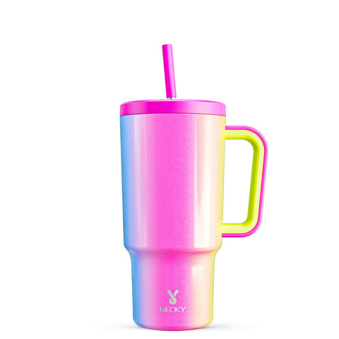 Meoky 30oz tumbler with handle provides ergonomic grip for daily hydration.
