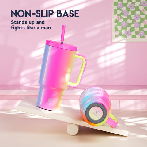 Meoky insulation keeps drinks cold up to 24 hours or hot up to 8 hours.