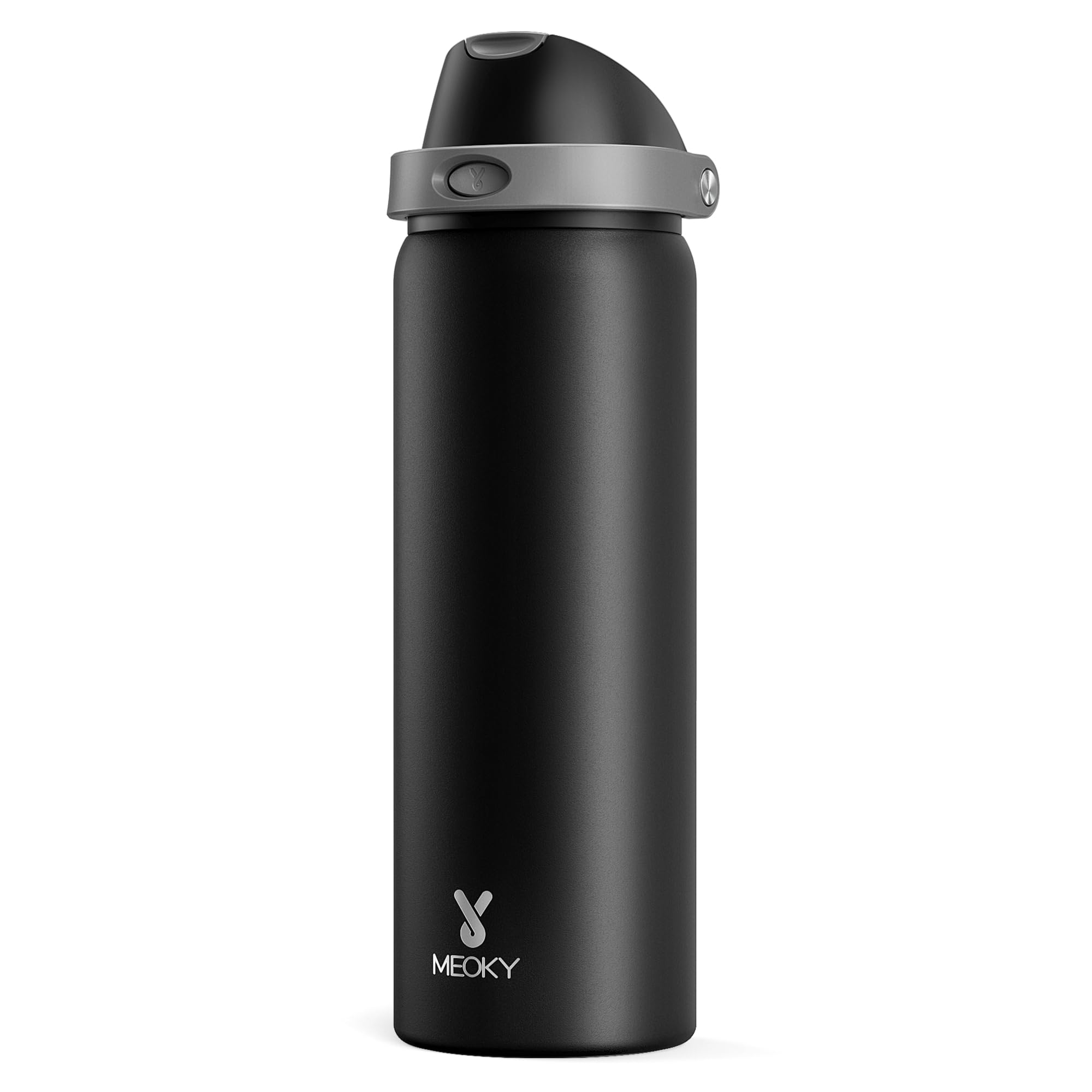 Meoky 32 oz bottle with 2-in-1 lid for versatile sipping on the go during workouts.
