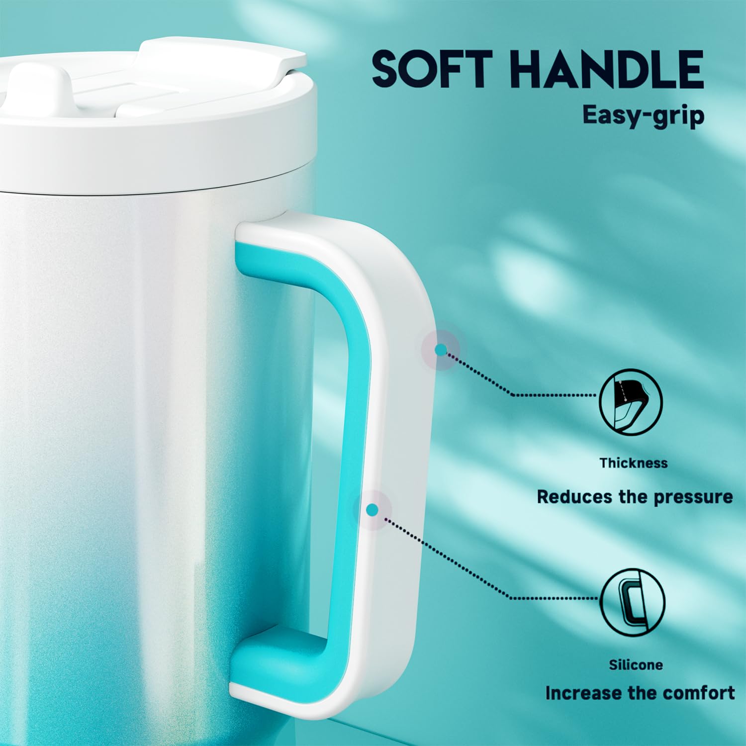 Meoky tumbler fitting cup holder during a car ride