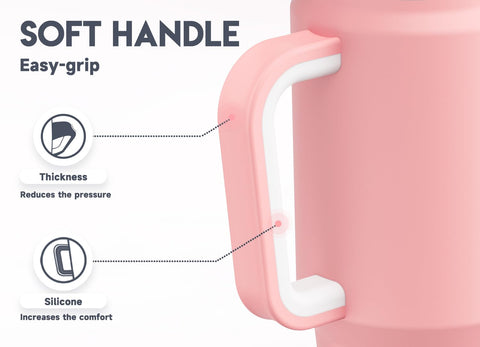Meoky 32 oz tumbler leakproof lid protects contents during transport and trips.